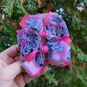 Minnie and Daisy Inspired Hair Bow Pair, Piggy Set